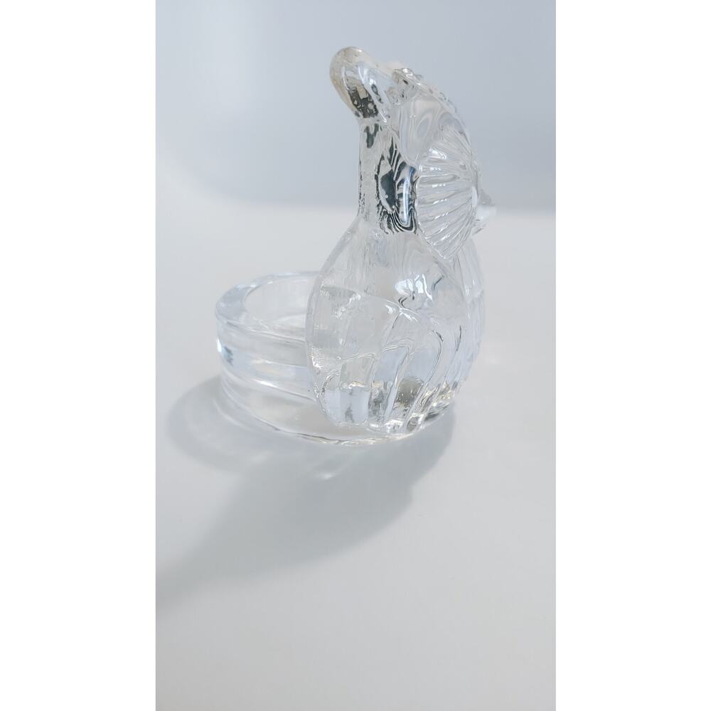 Party Lite Owl Candle Holder Glass-Battery Operated Votive Candle Included-4" - Picture 6 of 16